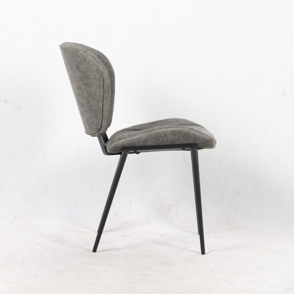 Sedia Elice colore grigio chiaro gambe in metallo colore nero