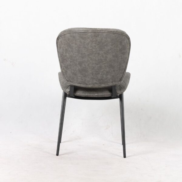 Sedia Elice colore grigio chiaro gambe in metallo colore nero
