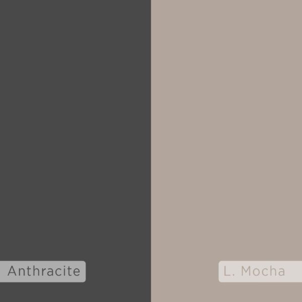 Scarpiera Sunno light mocha con anta colore antracite