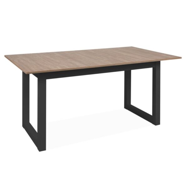 Tavolo allungabile Austin 80A piano colore legno e gambe antracite