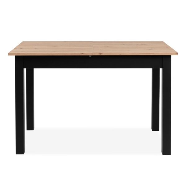 Tavolo allungabile Coburg 120 colore rovere con gambe nere