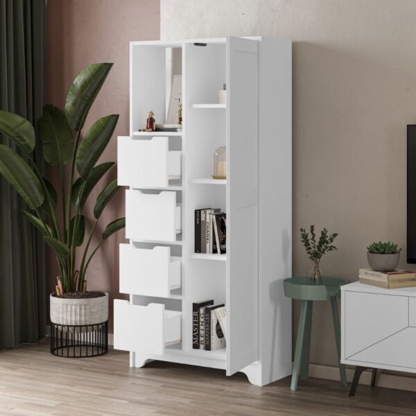 Mobile multiuso Yada midi colore bianco