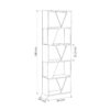 Libreria Frame colore rovere con 5 ripiani