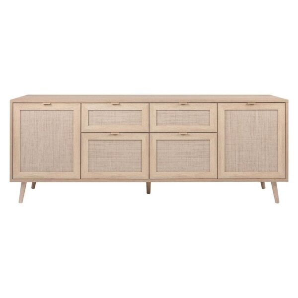 Madia Bali 51BNEW 4 ante e due cassetti effetto vimini