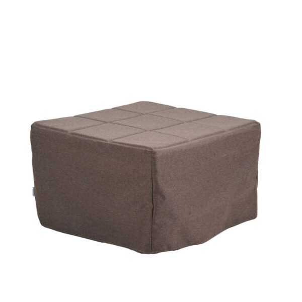 Pouf letto singolo pieghevole Vega tessuto colore marrone