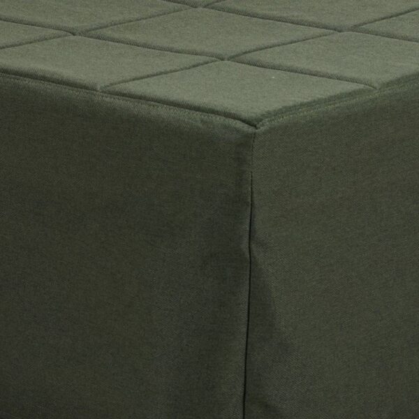 Pouf letto singolo pieghevole Vega tessuto colore verde scuro