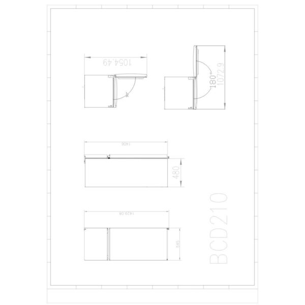 Frigorifero doppia porta freestanding MKRF241D55ESTXS Master Kitchen 204 LT. acciaio inox