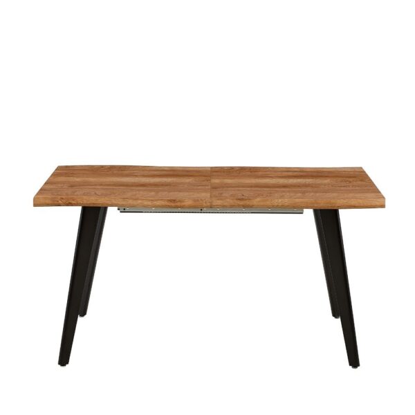 Tavolo allungabile effetto legno gambe in metallo Amal 150x90x75h