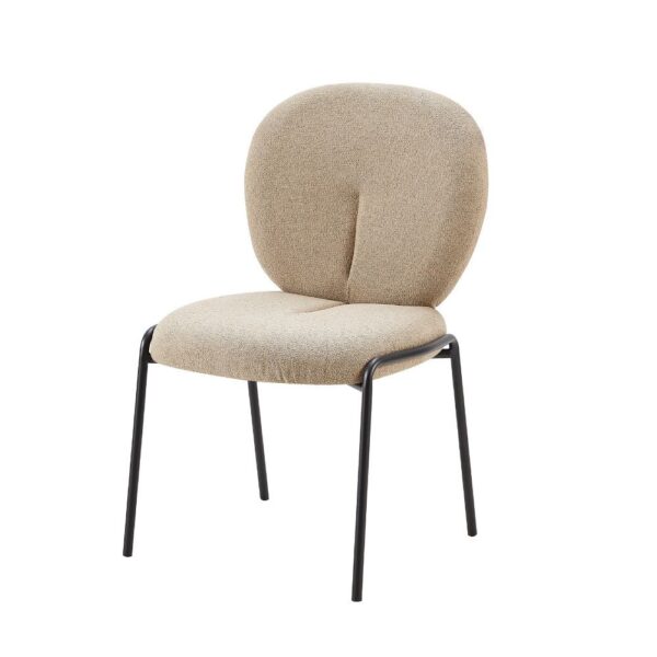 Sedia da pranzo Sirio tessuto teddy beige