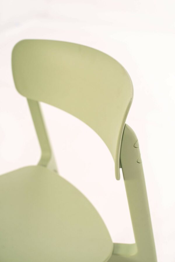 Easy- set da quattro sedie in polipropene verde - STONES