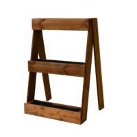 Ortolegno Balcony Inclinato o Diritto 3/5 Vasche 71x16,5xh100/164 cm color castagno