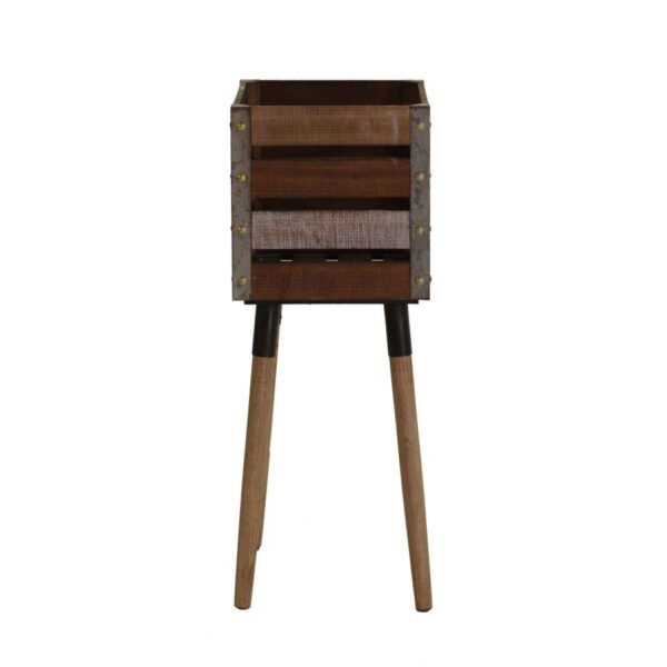 Portavaso legno belfort quadro 30,5 x 30,5 h 81 cm