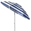 Ombrellone Portovenere Alluminio 200/8 Rigato Bianco/Blu Moia Assortiti 10 pz