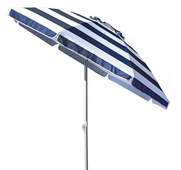 Ombrellone Portovenere Alluminio 200/8 Rigato Bianco/Blu Moia Assortiti 10 pz