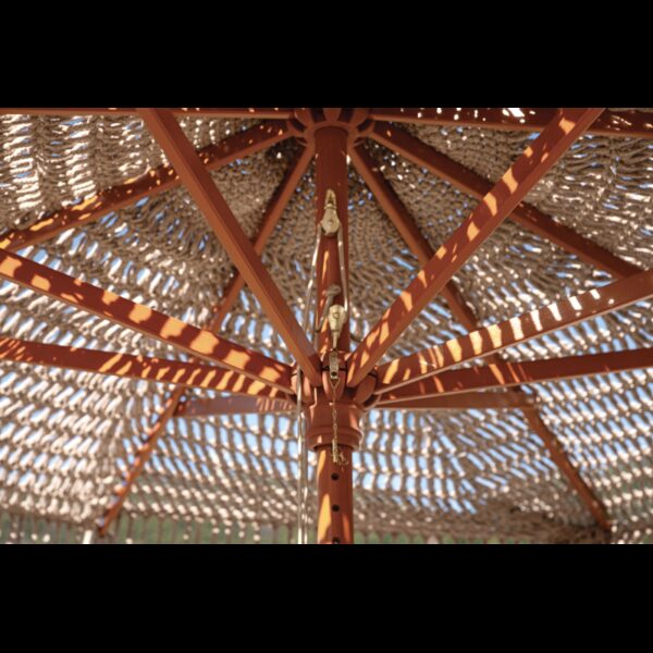 Ombrellone Macrame' Rotondo Ø 3 Mt. In Corda Moia