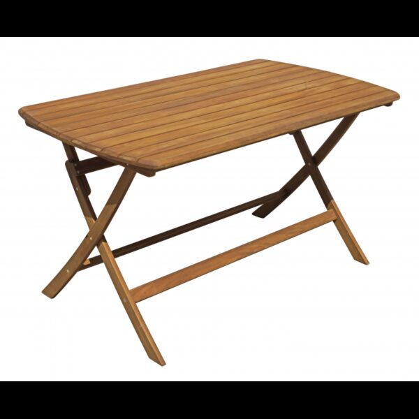 Tavolo Castiglione In Acacia Pieghevole 140X80 Moia