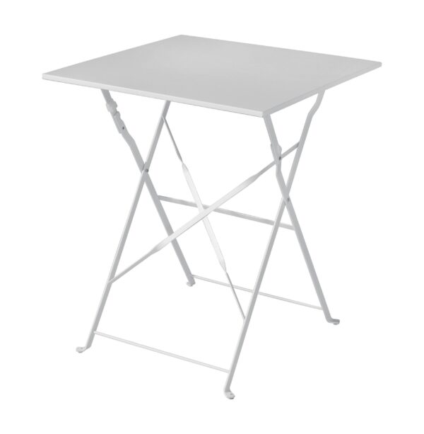 Tavolo Bistro' 60X60 In Ferro Avorio Moia