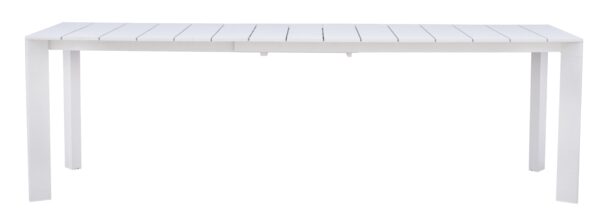 Tavolo Anzio Allungabile 165/250 X 90 Cm - Allungo Con Gambe Scorrevoli - Bianco Moia