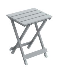 Tavolino Pieghevole In Alluminio Silver Moia