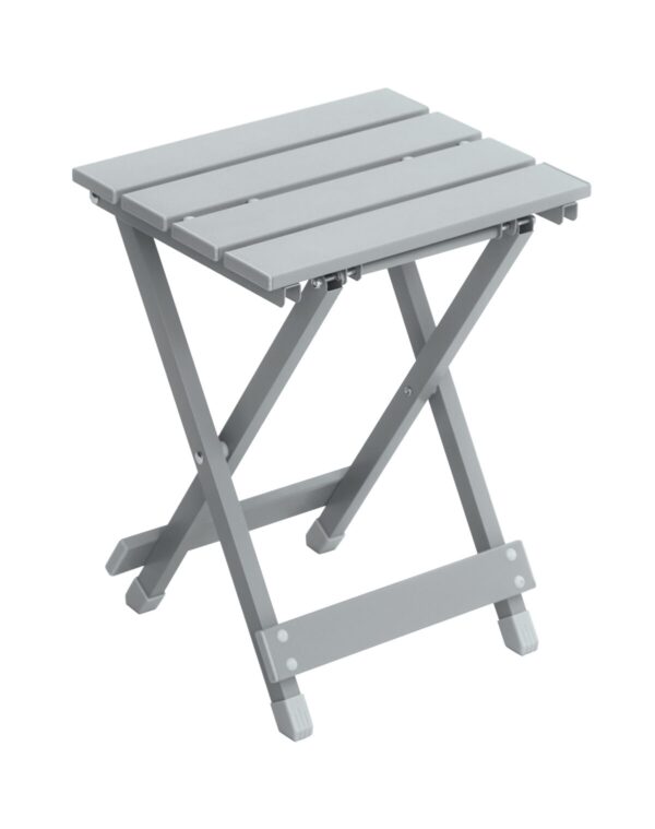 Tavolino Pieghevole In Alluminio Silver Moia