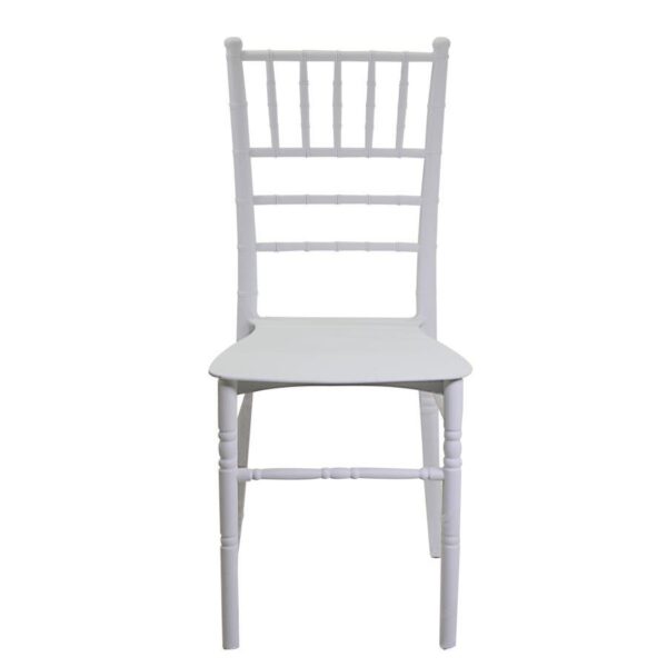Sedia resina chiavari bianco cm40x43h90