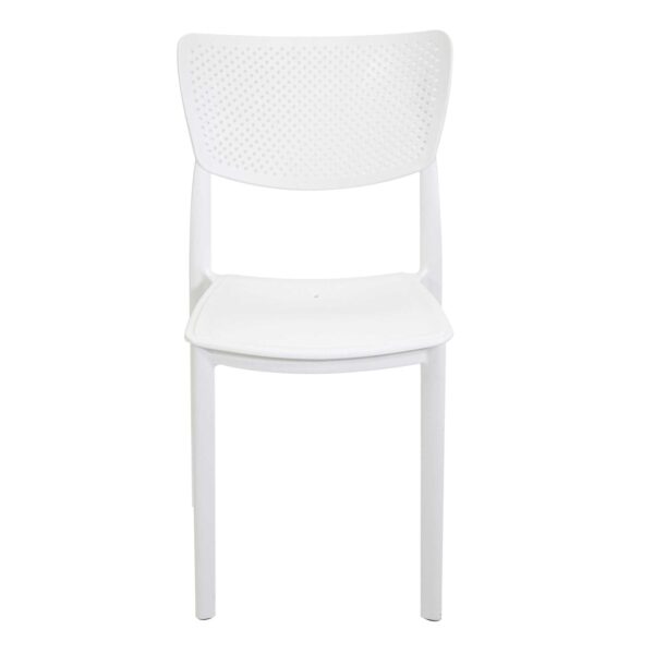 Sedia polipropilene Alezio bianca cm44x53h84