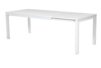 Tavolo alluminio new Boston bianco rettangolare cm160/220x90h76