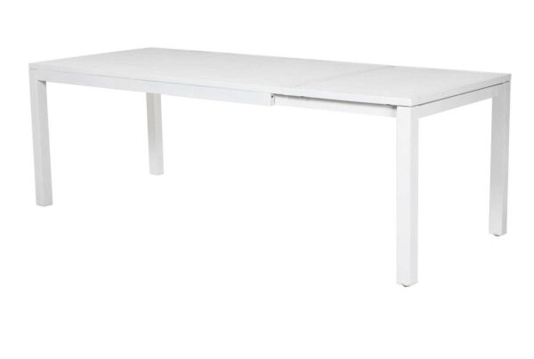 Tavolo alluminio new Boston bianco rettangolare cm160/220x90h76