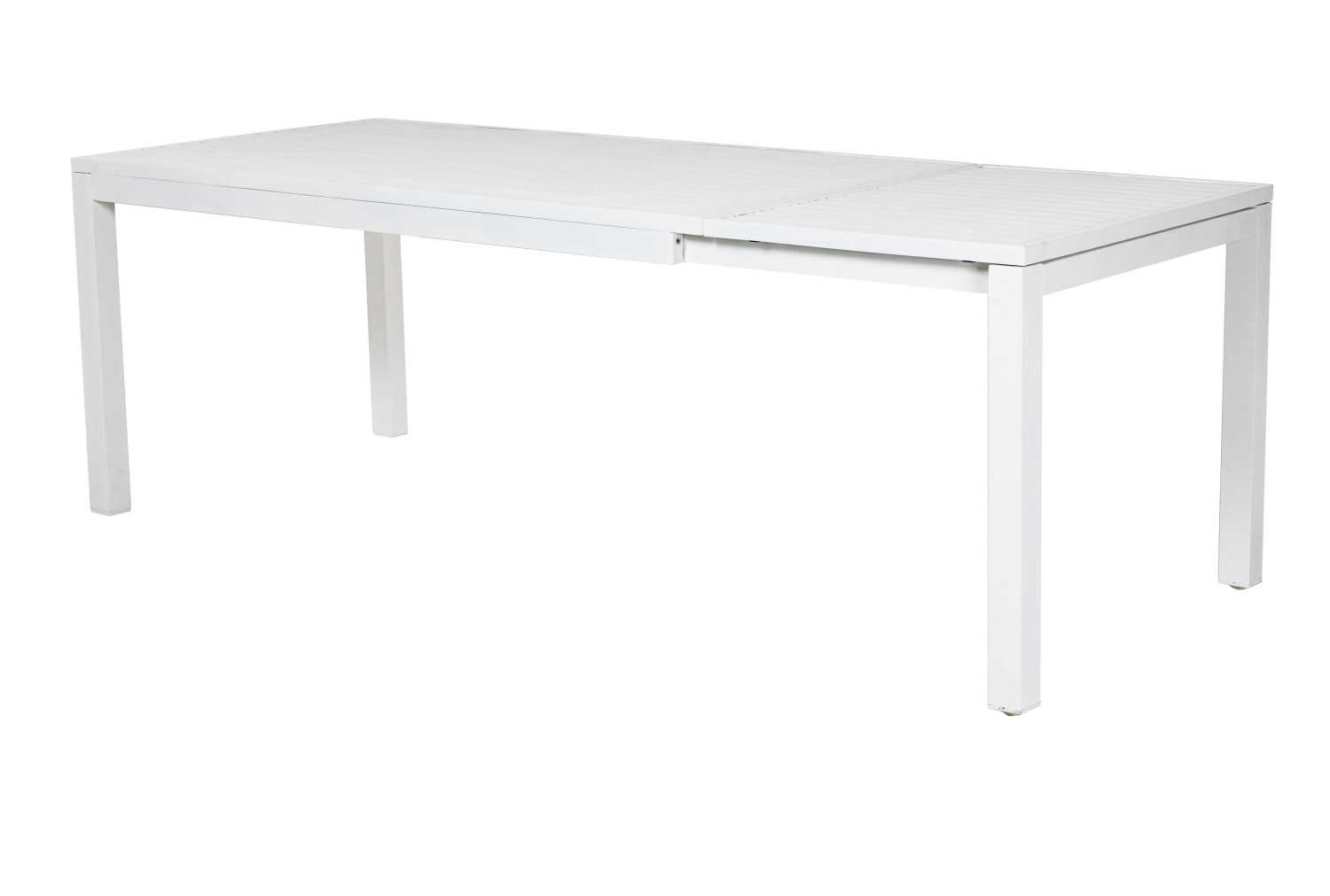 Tavolo alluminio new Boston bianco rettangolare cm160/220x90h76