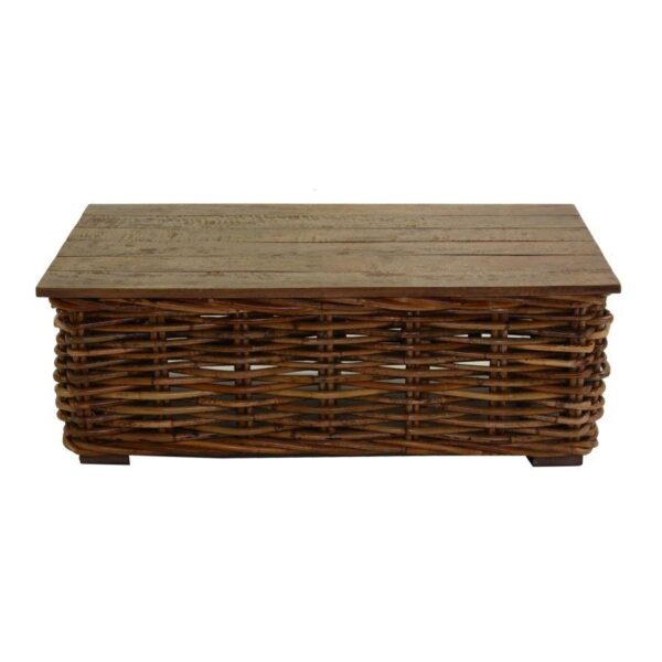 Salotto rattan nagano naturale con cuscini 4 pezzi