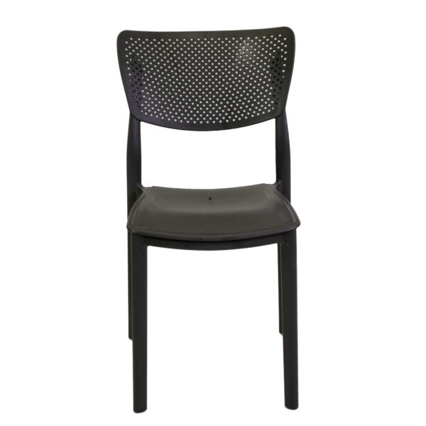 Sedia polipropilene Alezio antracite chiaro cm44x53h84
