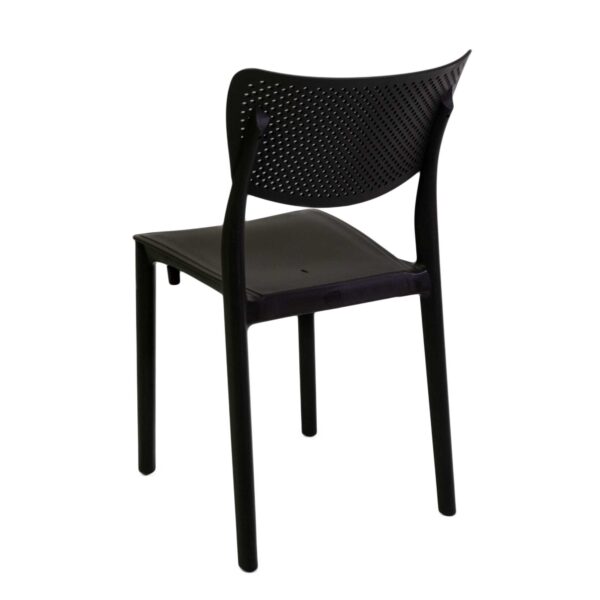 Sedia polipropilene Alezio antracite chiaro cm44x53h84