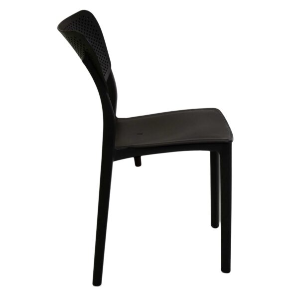Sedia polipropilene Alezio antracite chiaro cm44x53h84