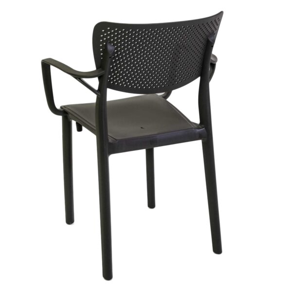 Poltrona polipropilene Alezio antracitechiaro cm54,5x53x84