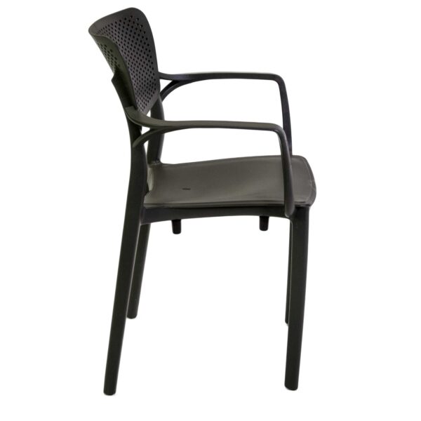 Poltrona polipropilene Alezio antracitechiaro cm54,5x53x84