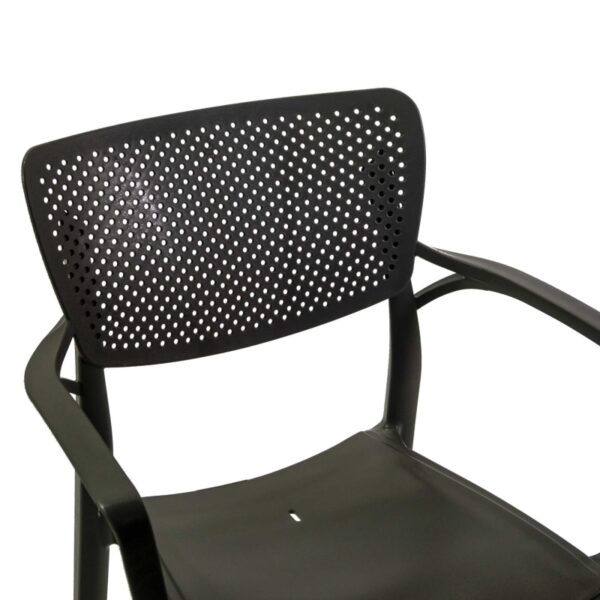 Poltrona polipropilene Alezio antracitechiaro cm54,5x53x84