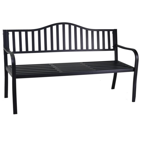 Panchina metallo Pesaro antracite 3 posti cm150x60h41,5/63/85