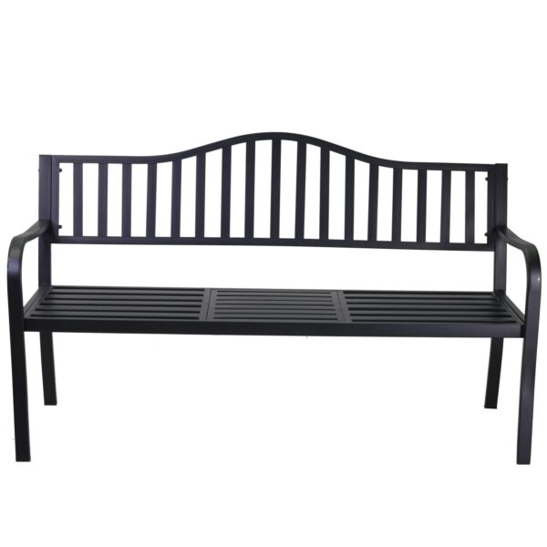 Panchina metallo Pesaro antracite 3 posti cm150x60h41,5/63/85