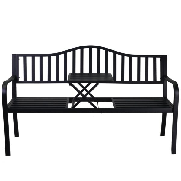 Panchina metallo Pesaro antracite 3 posti cm150x60h41,5/63/85
