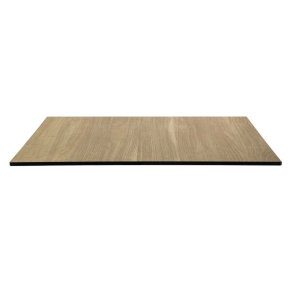 Top tavolo hpl effetto legno naturale rettangolare cm55x69x1