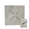 Top tavolo hpl effetto legno nero rettangolare cm55x69x1