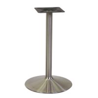 Base tavolo acciaio colore inox tondo cm ø45h72 Verniciatura A Polvere