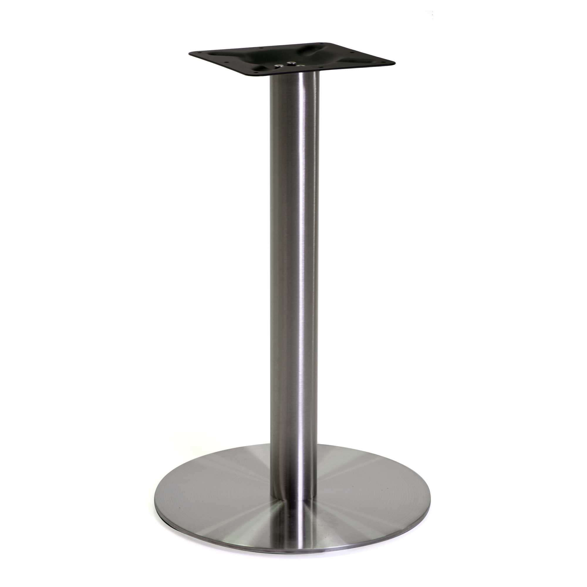 Base tavolo acciaio colore inox tondo cm ø45h72