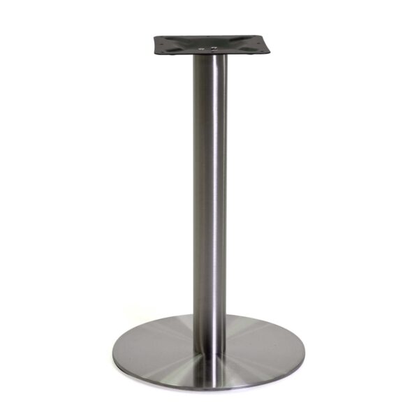 Base tavolo acciaio colore inox tondo cm ø45h72
