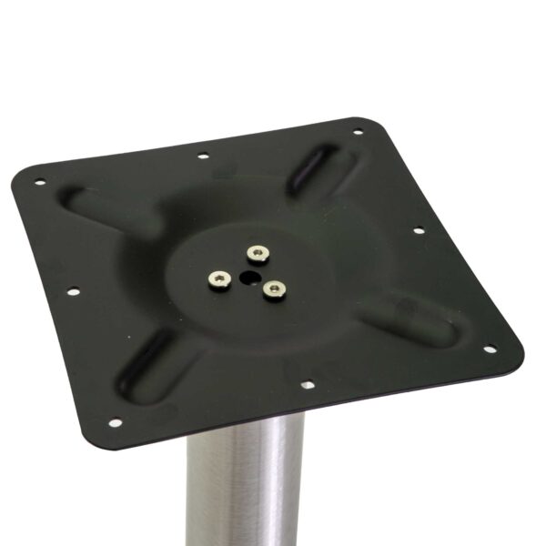 Base tavolo acciaio colore inox tondo cm ø45h72