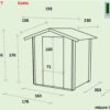 Casetta Bh16 Gaeta 178x218 cm PSF+ ingl. pefc