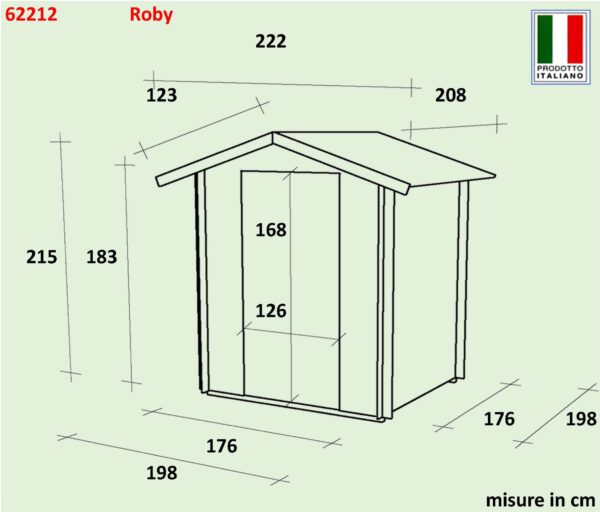 Casetta Bh19 Roby 198x198 cm PDF pefc
