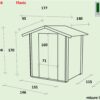 Casetta Bh16 Flavia 146x130 cm PSF pefc