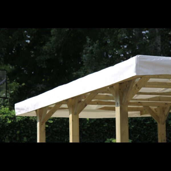 Copertura Carport Rhyno PVC 304x504 cm con profili di sostegno