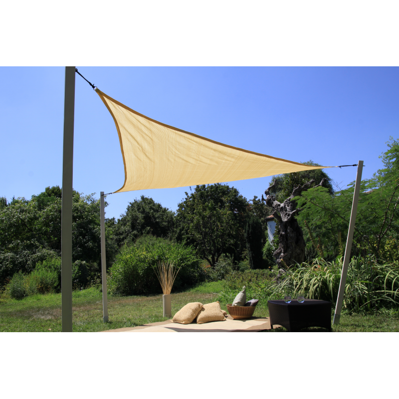 VELA TRIANGOLARE DIMENSIONI 360X360X360cm COLORE BEIGE